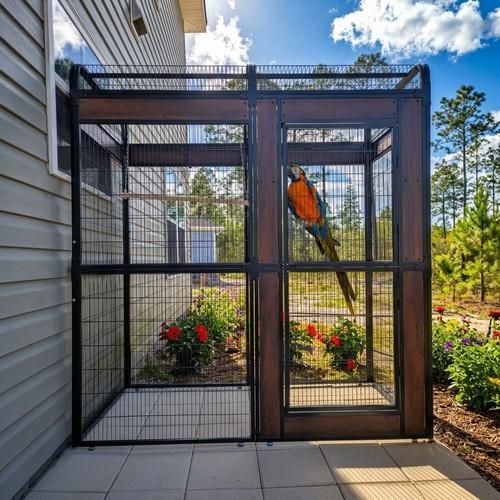 Extra large metal aviary bird - large,